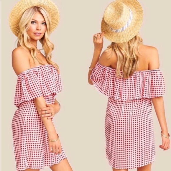 Show Me Your MuMu Dresses & Skirts - Show Me Your Mumu Can Can Dress Cherry Pie Gingham